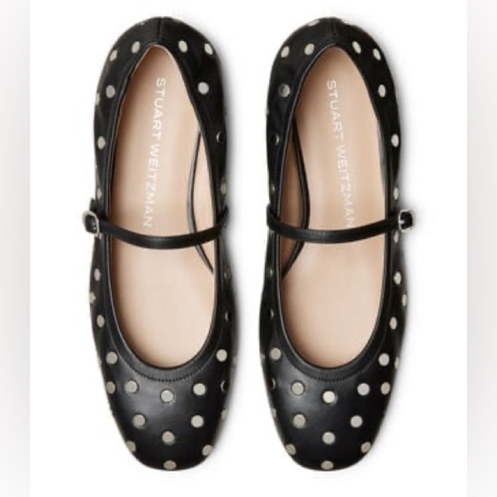 Stuart Weitzman Claris Studded Mary Janes